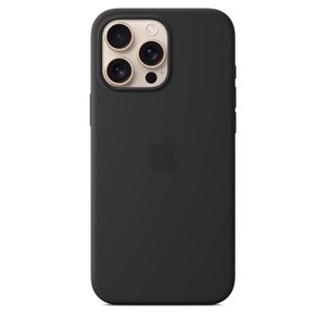 APPLE iPhone16 Pro Max Silicone Case with MagSafe - Black