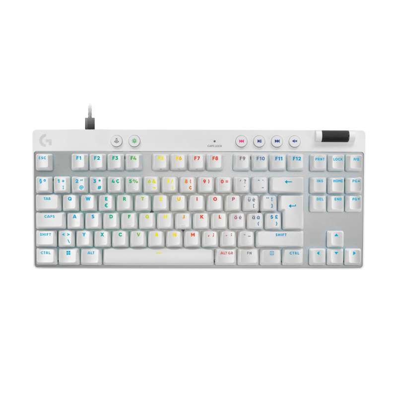 LOGITECH PRO X TKL RAPID Gaming Keyboard White (CH)