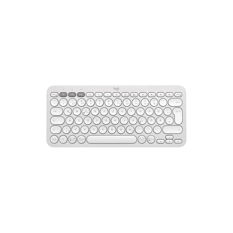 LOGITECH Pebble Keys 2 K380s - TONAL WHITE - (DE) - BT - N/A - CENTRAL-419 - UNIVERSAL