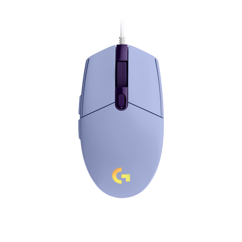 LOGITECH Gaming Mouse G203 LIGHTSYNC Mouse optical 6 buttons wired USB lilac for Komplett Epic Gaming PC a125