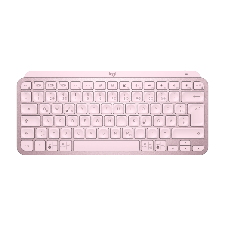 LOGITECH MX Keys Mini Minimalist Wireless Illuminated Keyboard - ROSE - CENTRAL (DE)