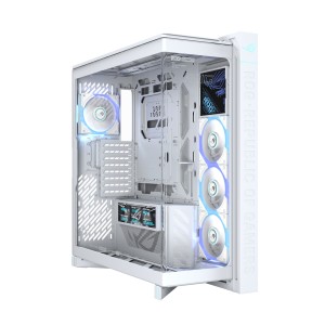 ASUS ROG CRONOX GR801 CURVE TG ARGB WHITE Midi Tower Blanc | JDB-Info