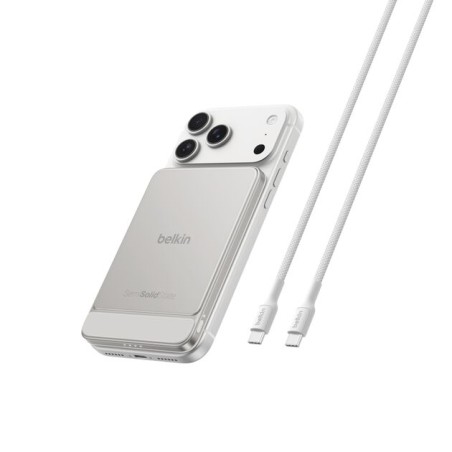BELKIN Solid State 5k Qi2 15w PD20w Magnetic display Powerbank Sand metallic