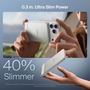 BELKIN Solid State 5k Qi2 15w PD20w Magnetic display Powerbank Sand metallic