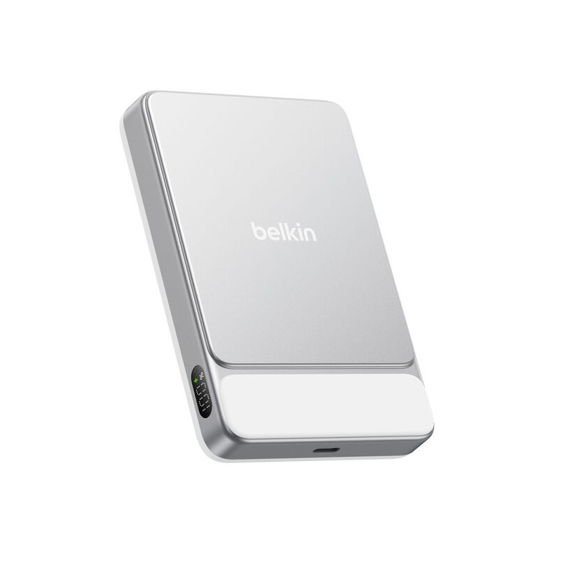 BELKIN ULTRACHARGE PRO 10k Qi2 25w PD30w Slim Magnetic Display Powerbank Silver metal