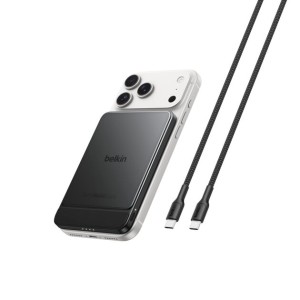BELKIN Solid State 5k Qi2 15w PD20w Magnetic display Powerbank Black metallic