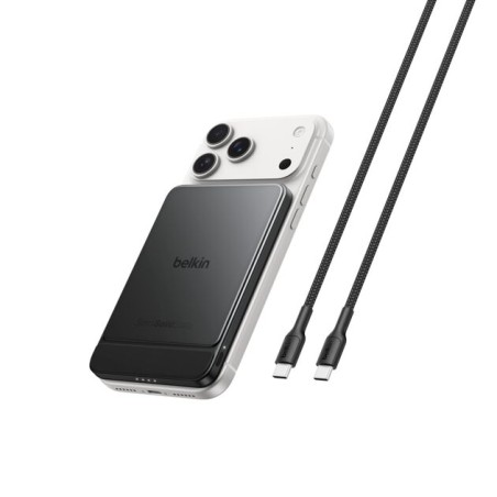 BELKIN Solid State 5k Qi2 15w PD20w Magnetic display Powerbank Black metallic