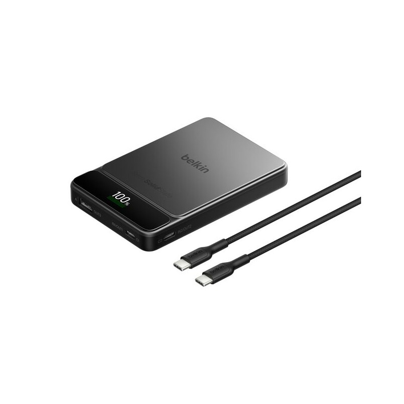 BELKIN Solid State 10k PD60w display Powerbank Black metallic