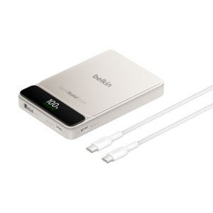 BELKIN Solid State 10k PD60w display Powerbank Sand metallic