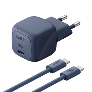 BELKIN BOOSTCHARGE 30W USB PD Wall Charger with PPS Indigo w/2m C-C