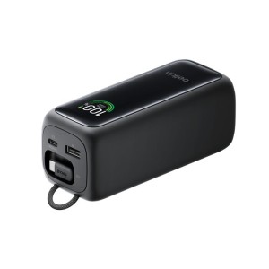 BELKIN ULTRACHARGE 22k PD120w Smart Display Power Bank with Retractable USB-C Cable Black