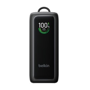BELKIN ULTRACHARGE 22k PD120w Smart Display Power Bank with Retractable USB-C Cable Black