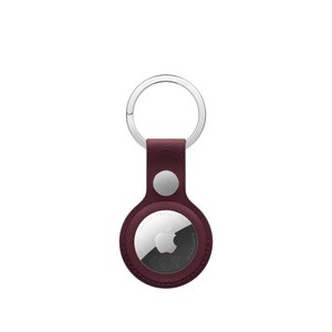 APPLE AirTag FineWoven Key Ring Burgundy