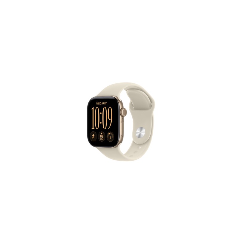 APPLE Watch Series 12 GPS 42mm Light Gold Aluminium Case with Sand Sport Band S/M