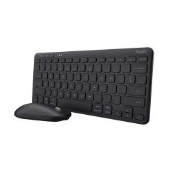Trust Lyra clavier Souris incluse Bureau RF sans fil + Blue | JDB-Info