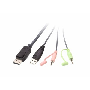 ATEN CS22DP-AT commutateur écran, clavier et souris Noir | JDB-Info