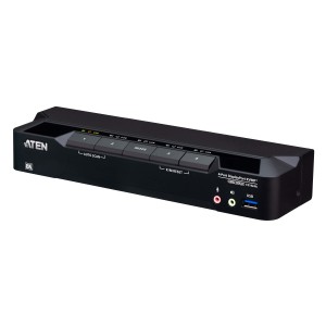 ATEN CS1924A-AT-G commutateur écran, clavier et souris Noir | JDB-Info