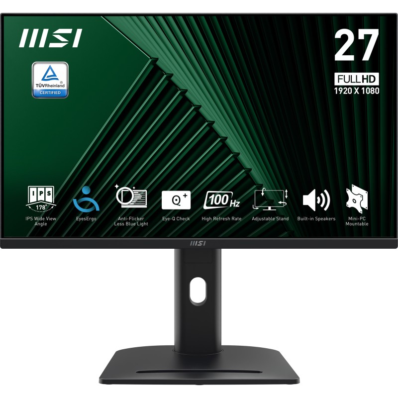 MSI PRO MP275PG écran plat de PC 68,6 cm (27") 1920 x 1080 | JDB-Info