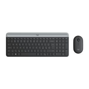 LOGITECH Slim Wireless Keyboard and Mouse Combo MK470 - GRAPHITE - CZE-SKY - INTNL