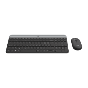 LOGITECH Slim Wireless Keyboard and Mouse Combo MK470 - GRAPHITE - CZE-SKY - INTNL