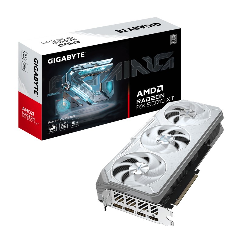 GIGABYTE Radeon RX 9070 XT GAMING OC ICE 16G AMD 16 Go GDDR | JDB-Info