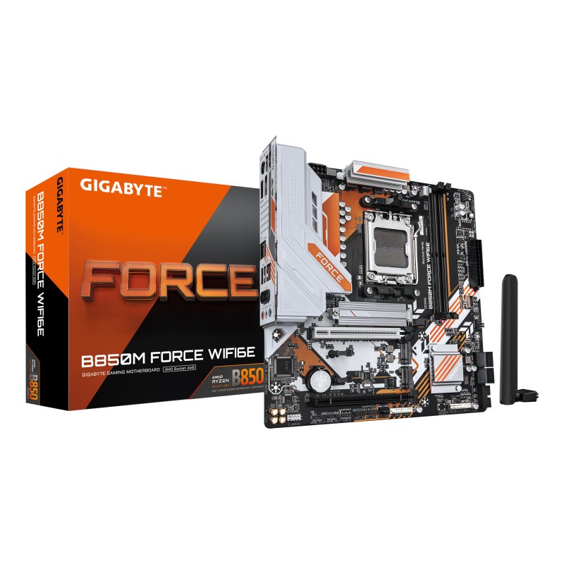 GIGABYTE B850M FORCE WIFI6E AMD B850 Emplacement AM5 micro | JDB-Info