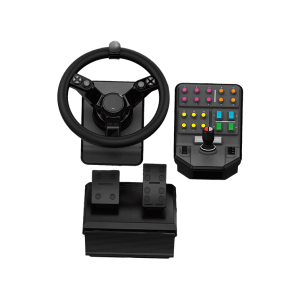 LOGITECH Heavy Equipment G-Series wheel and pedals set wired for PC