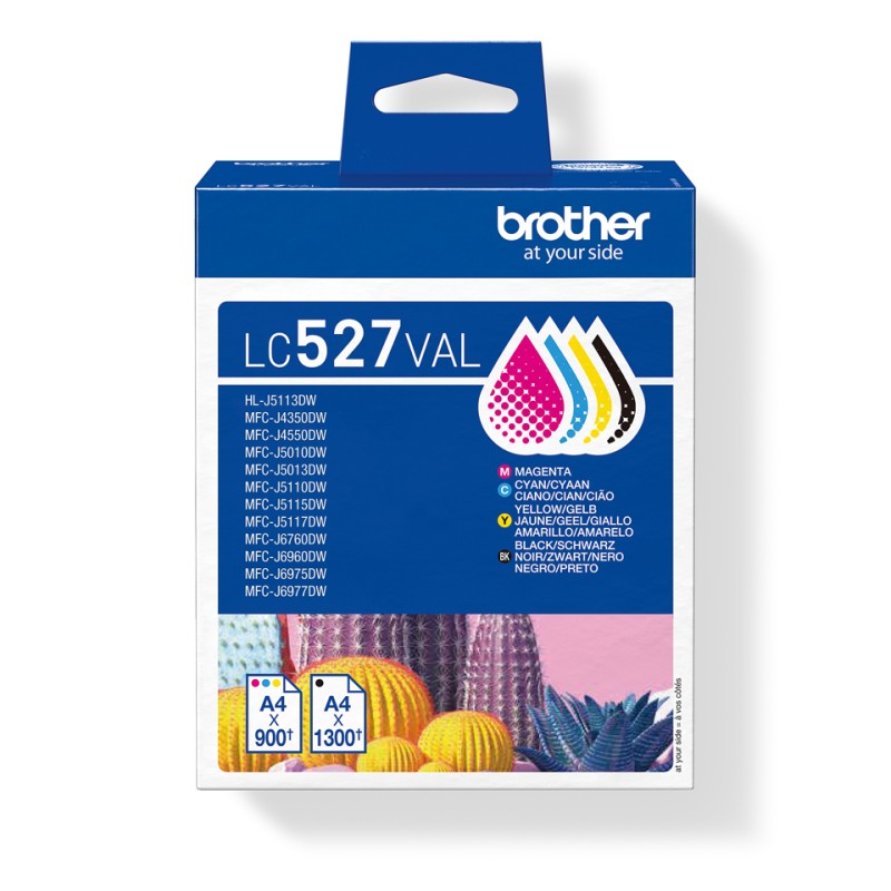 Brother LC527VAL cartouche d'encre 4 pièce(s) Original Noir | JDB-Info