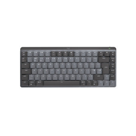 LOGITECH MX Mechanical Mini Minimalist Wireless Illuminated Keyboard - GRAPHITE - (UK) - 2.4GHZ/BT - N/A - EMEA - TACTILE