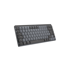 LOGITECH MX Mechanical Mini Minimalist Wireless Illuminated Keyboard - GRAPHITE - (UK) - 2.4GHZ/BT - N/A - EMEA - TACTILE