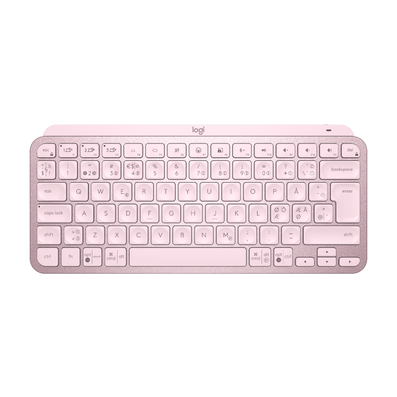 LOGITECH MX Keys Mini Office keyboard backlit Bluetooth QWERTY Nordic Danish/Finnish/Norwegian/Swedish rose (PAN)
