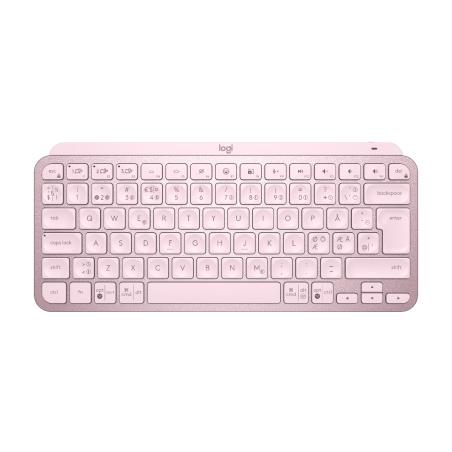 LOGITECH MX Keys Mini Office keyboard backlit Bluetooth QWERTY Nordic Danish/Finnish/Norwegian/Swedish rose (PAN)