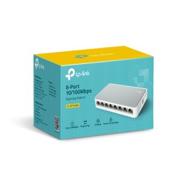 TP-Link TL-SF1008D Non-géré Fast Ethernet (10/100) Blanc | JDB-Info