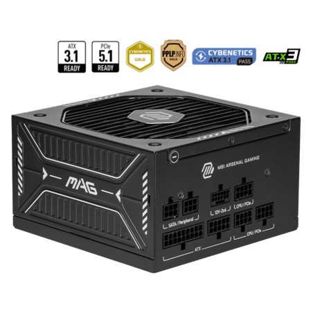MSI MAG A750GLS PCIE5 unité d'alimentation d'énergie 750 W | JDB-Info