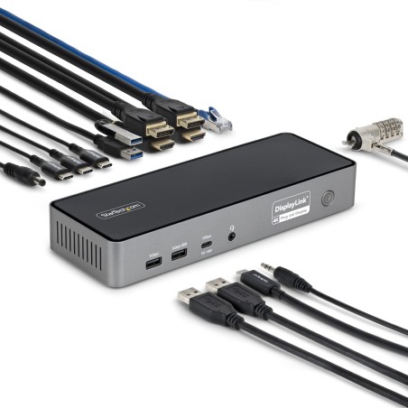 StarTech.com Station d'Accueil USB-C Triple Écran, Station | JDB-Info