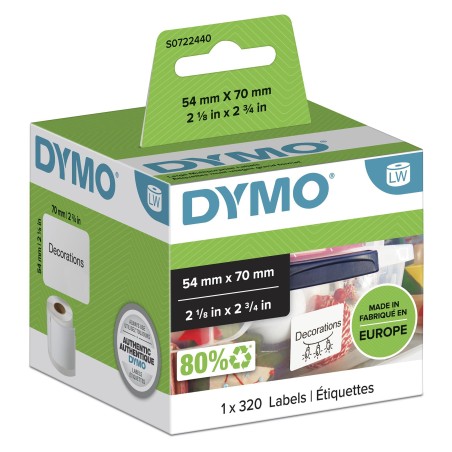 DYMO LW - Multi-Purpose Labels - 54 x 70 mm - S0722440 Blan | JDB-Info