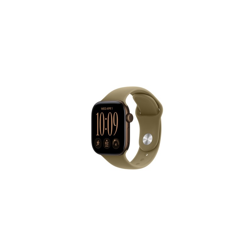 APPLE Watch Series 12 GPS + Cellular 42mm Dark Bronze Aluminium Case with Olive Sport Band M/L