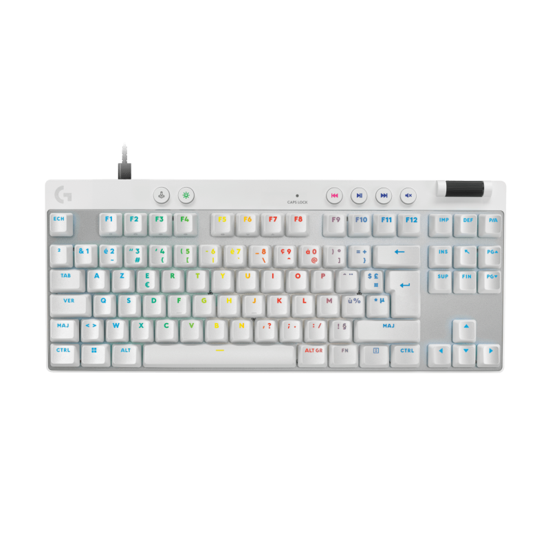 LOGITECH PRO X TKL RAPID Keyboard - White (FR)
