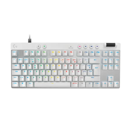 LOGITECH PRO X TKL RAPID Keyboard - White (FR)