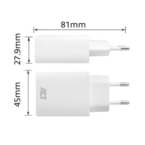 ACT AC2170 chargeur d'appareils mobiles Universel Blanc Sec | JDB-Info