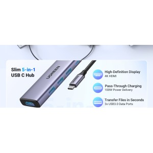Ugreen 15596 station d'accueil Avec fil USB 3.2 Gen 1 (3.1 | JDB-Info