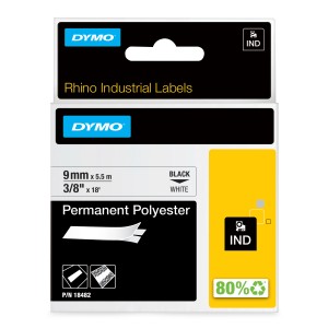 DYMO 18482 ruban d'étiquette Noir sur blanc | JDB-Info