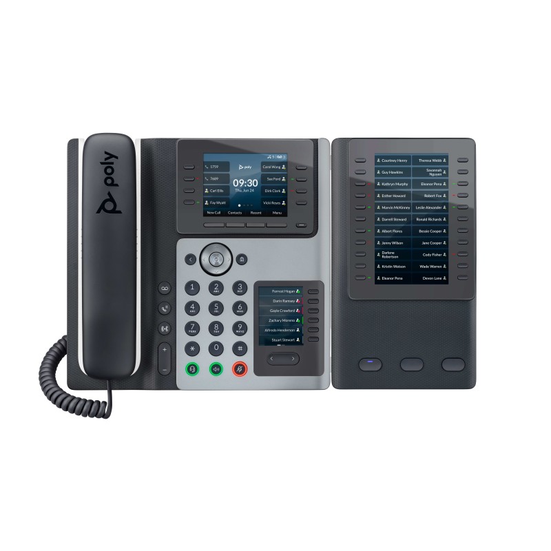 HP Poly Edge E400 IP Phone and PoE-enabled téléphone fixe N | JDB-Info