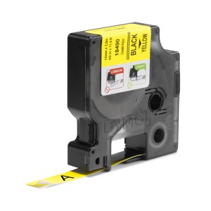 DYMO 18490 ruban d'étiquette Noir sur jaune | JDB-Info