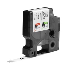 DYMO 18443 ruban d'étiquette Noir sur blanc | JDB-Info