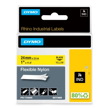 DYMO 24mm Flexible Nylon Tape ruban d'étiquette D1 | JDB-Info