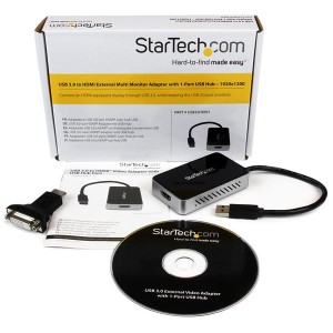StarTech.com Adaptateur USB 3.0 vers HDMI avec 1x USB, USB | JDB-Info