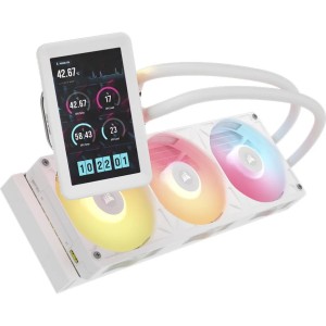 Corsair Watercooling CPU iCUE LINK TITAN II 360 RX LCD Blanc - Radiateur 360 mm