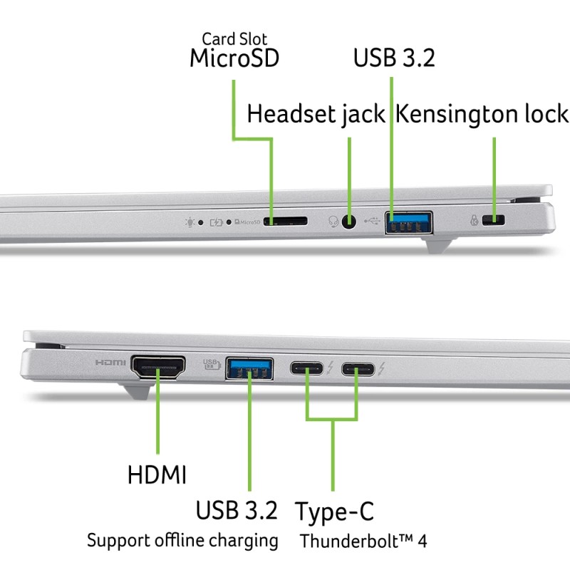 Acer Aspire 14 AI A14-53M-55R7 Copilot+ PC Intel Core Ultra | JDB-Info