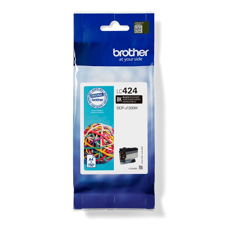 Brother LC424BK - Cartouche d'encre transparente - Noir | JDB-Info